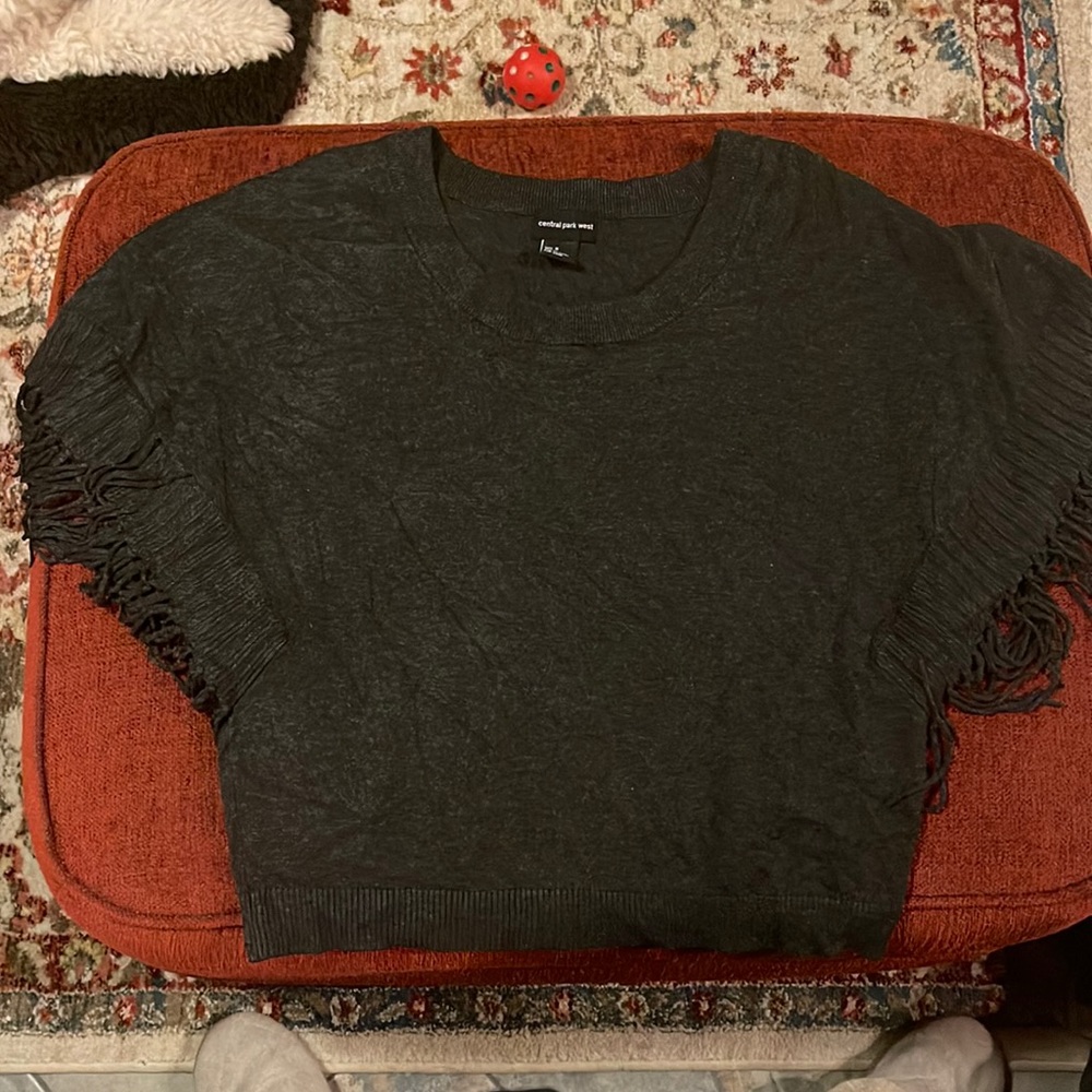 Central Park West short sleeve sweater Fringes
